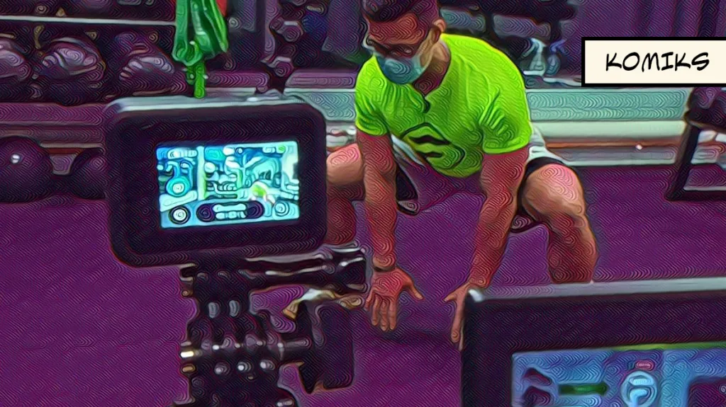 Cvičení on-line před webovou kamerou. Některá sportovní zařízení fungují alespoň přes internet