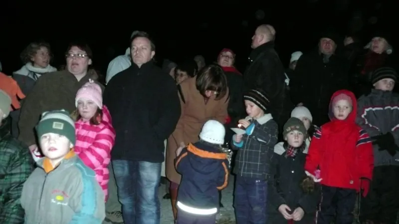 Z rozsvícení světla adventního v Mníšku