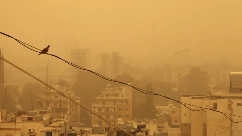 Písečná bouře v Bejrútu