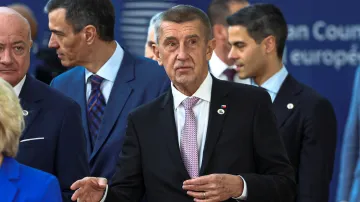 Andrej Babiš na summitu EU v Bruselu (19. března 2026)