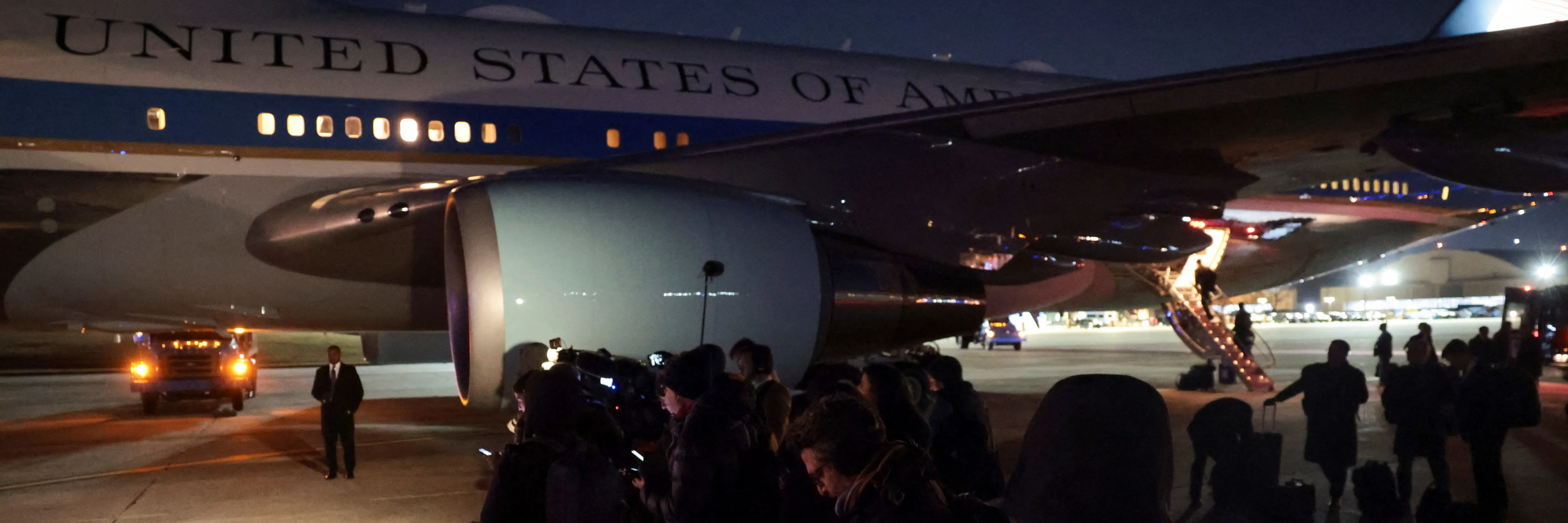 Trumpovo letadlo mířící do Švýcarska se vrátilo do USA kvůli technické závadě