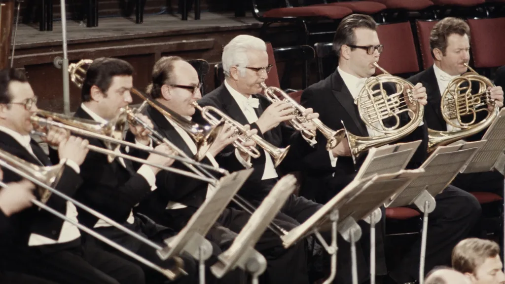 Vídeňská filharmonie na snímku z roku 1975
