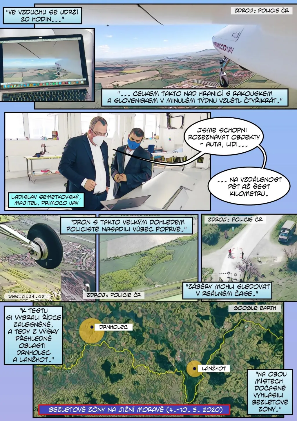 Drony hlídaly státní hranice