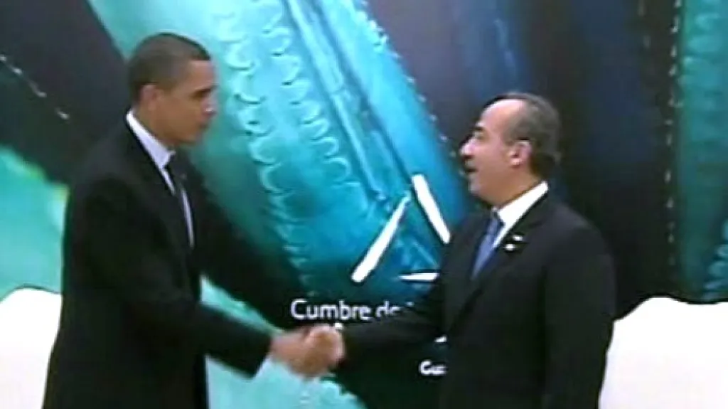 Barack Obama a Felipe Calderón