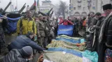 Oběti ukrajinské krize na náměstí Nezávislosti