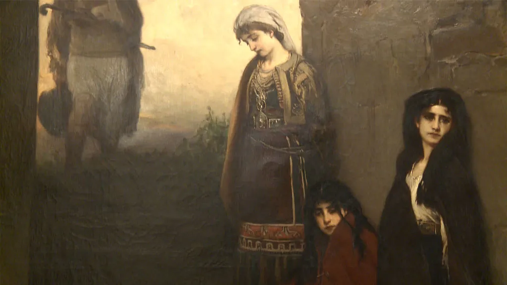 Jaroslav Čermák / Zajatkyně (detail)