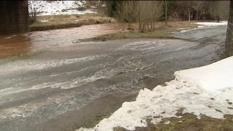 Zvýšené hladiny na Moravě a v Čechách