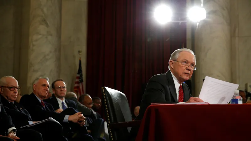 Slyšení Jeffa Sessionse před Senátem amerického Kongresu