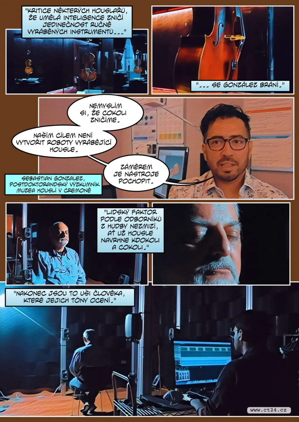 Umělá inteligence má stvořit housle