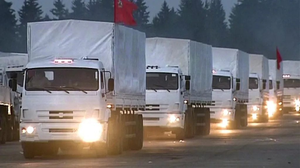 Ruský konvoj s humanitární pomocí