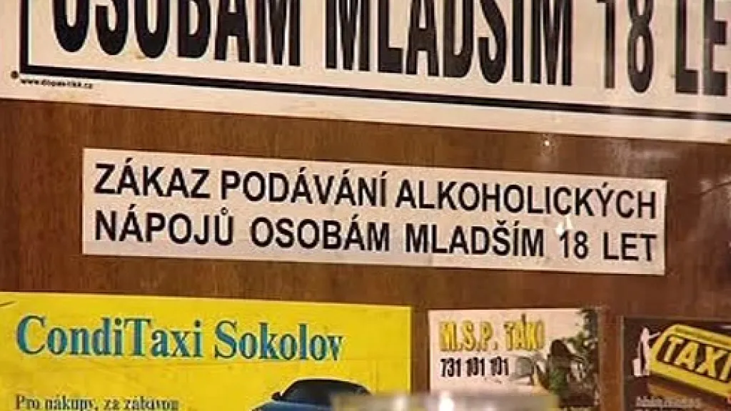 Zákaz nalévání alkoholu mladistvým