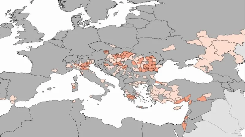Rozšíření nilské horečky v Evropě