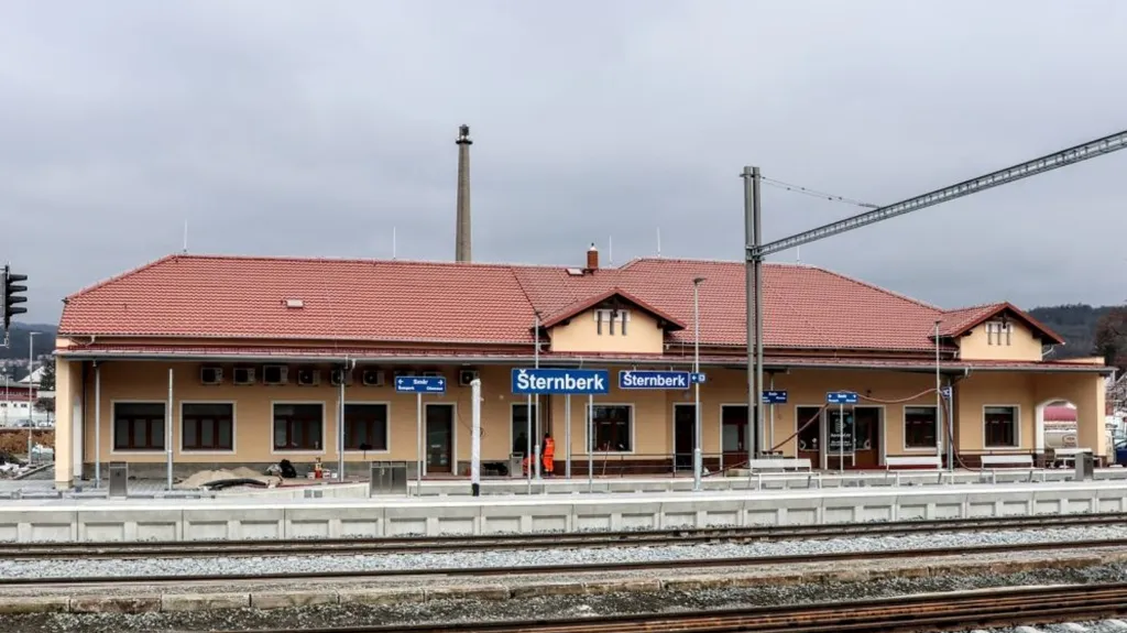 Zrekonstruované nádraží ve Šternberku