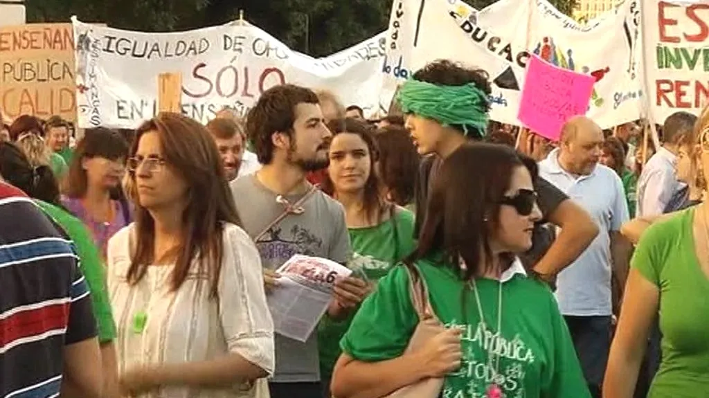 Stávka španělských učitelů