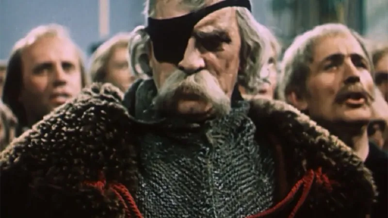 Zdeněk Štěpánek jako Jan Žižka v husitské trilogii Otakara Vávry