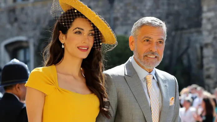 Herec George Clooney s manželkou Amal