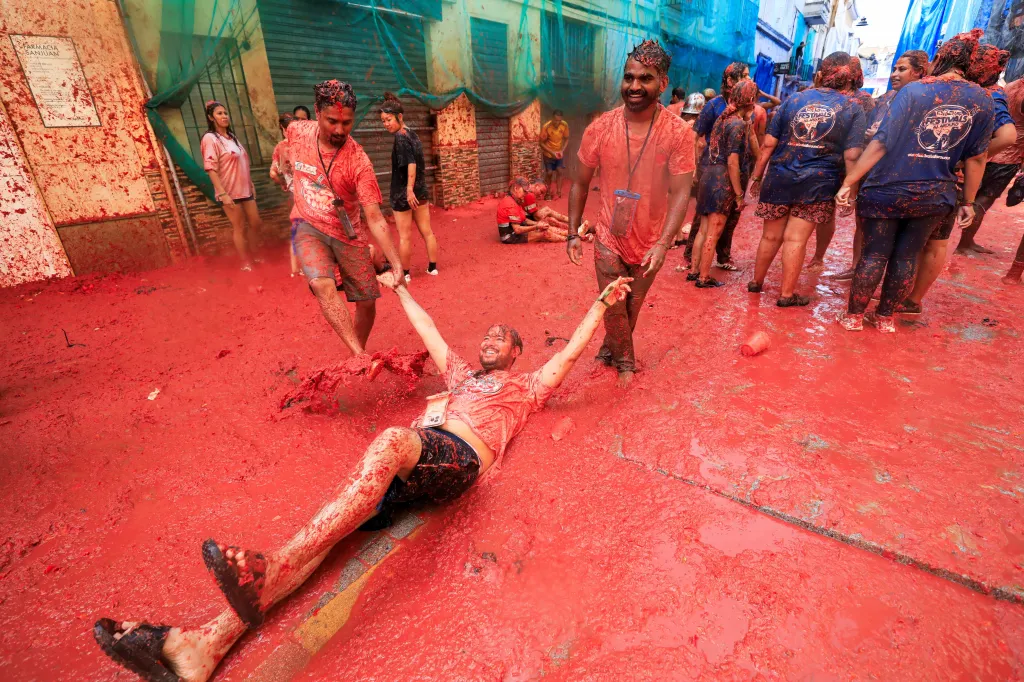 Španělský festival Tomatina