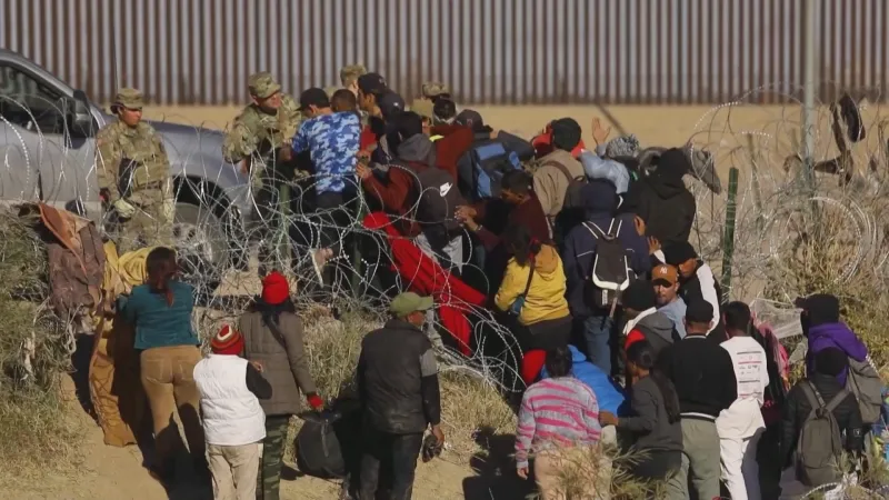 Migranti na hranici Mexika a USA