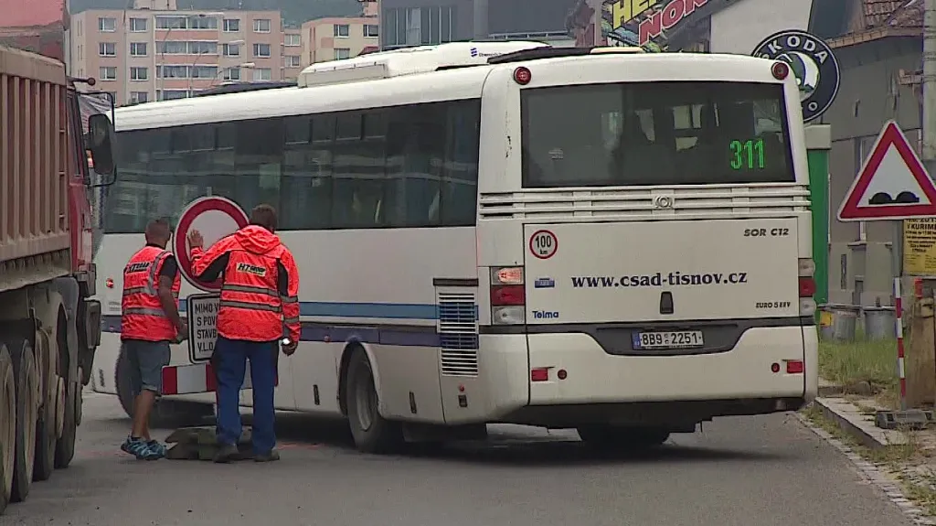 Uzavírka průtahu Kuřimí