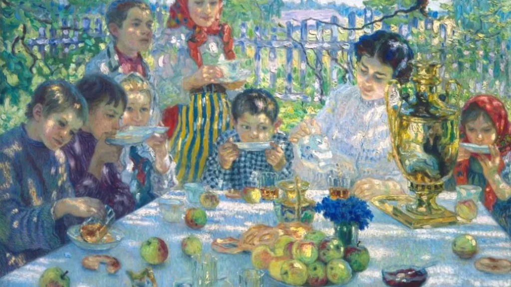 Nikolaj Petrovič Bogdanov-Bělskij / Svačina, 1910