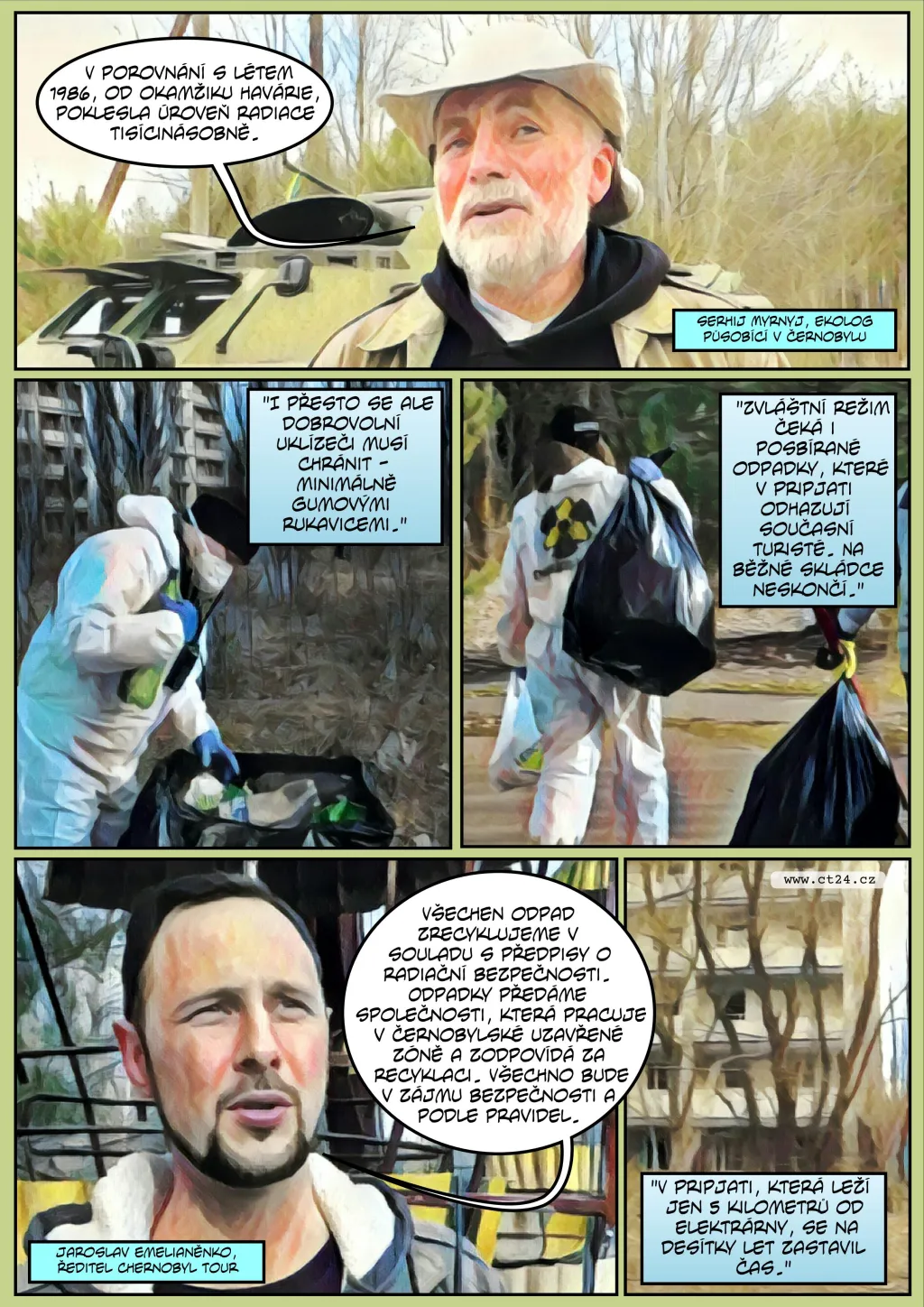 Komiks: Černobyl v obležení odpadků