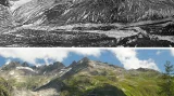 Změna švýcarských ledovců za sto let