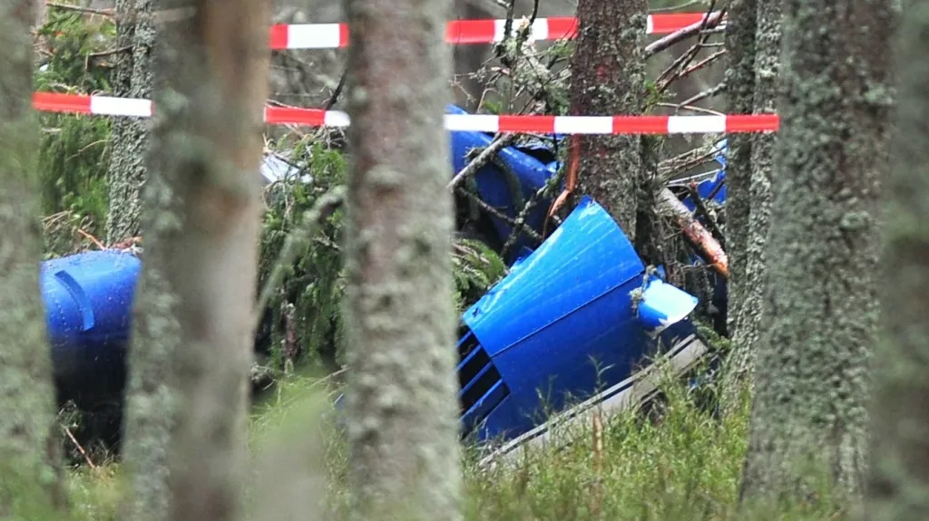 Nehoda vrtulníku u Modravy