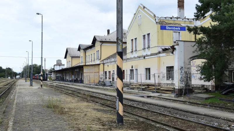 Nádraží ve Šternberku před rekonstrukcí