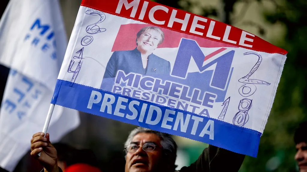 Podpora Michelle Bacheletové ve volbách