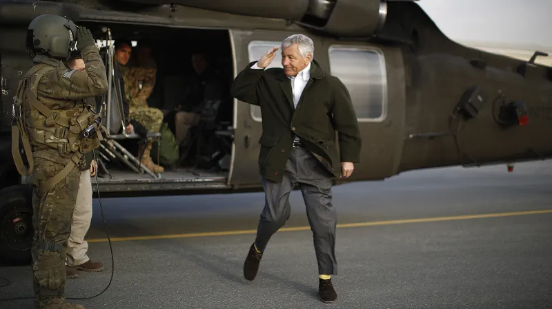 Chuck Hagel v Kábulu
