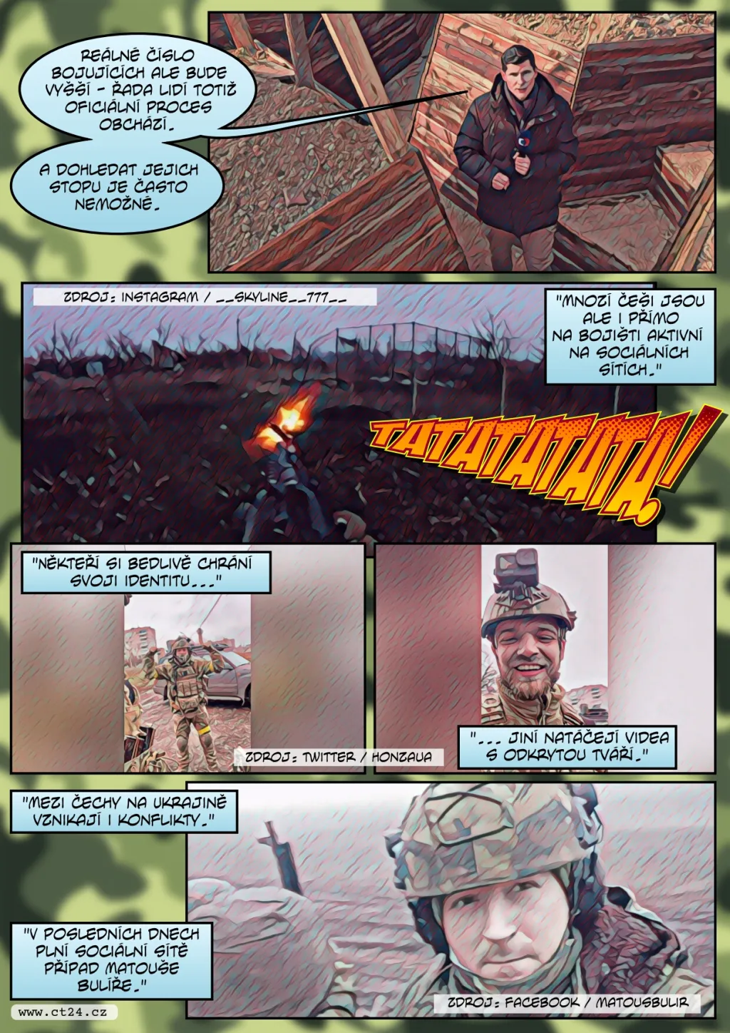 Až stovky Čechů se aktivně zapojily do války na Ukrajině