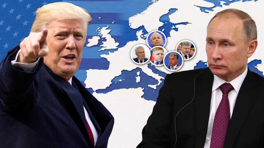 Donald Trump, Vladimir Putin a východní Evropa