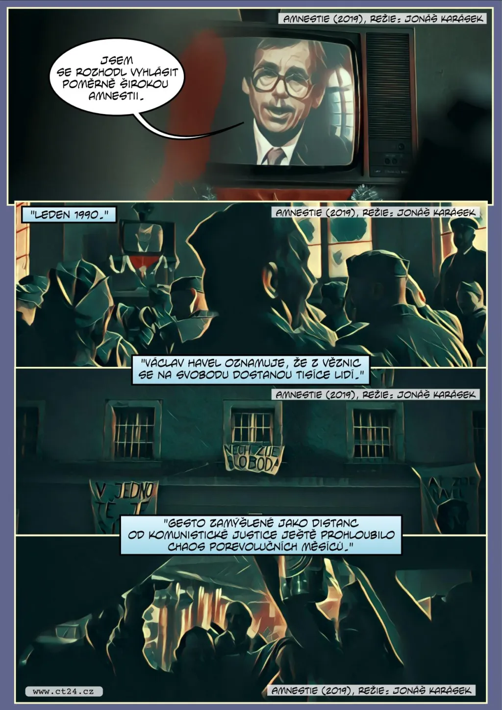 Politické drama inspirované skutečností. Nový film připomene důsledky Havlovy amnestie