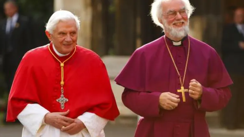 Benedikt XVI. s arcibiskupem z Canterbury