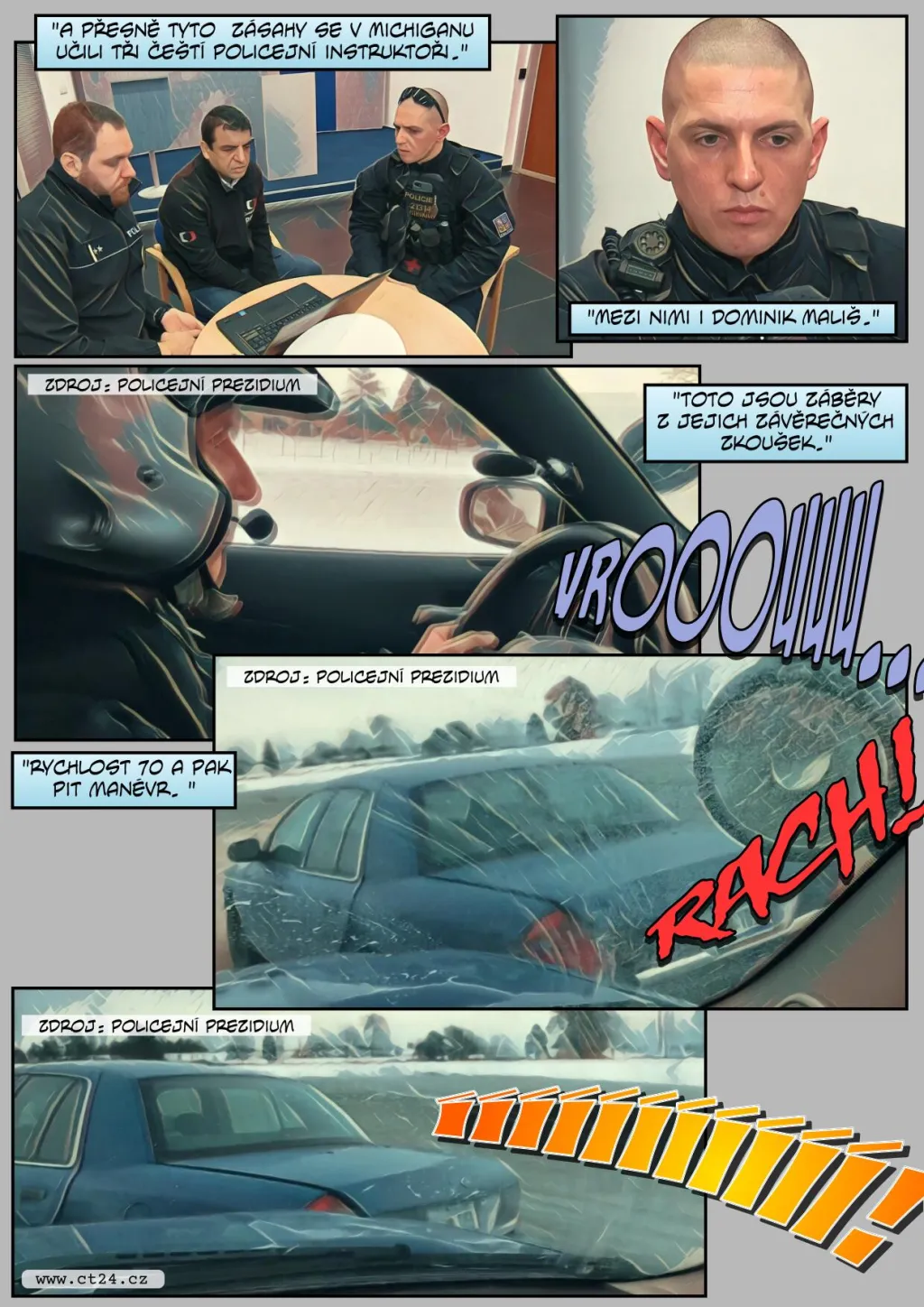 Nové bezpečností rámy pro policejní auta