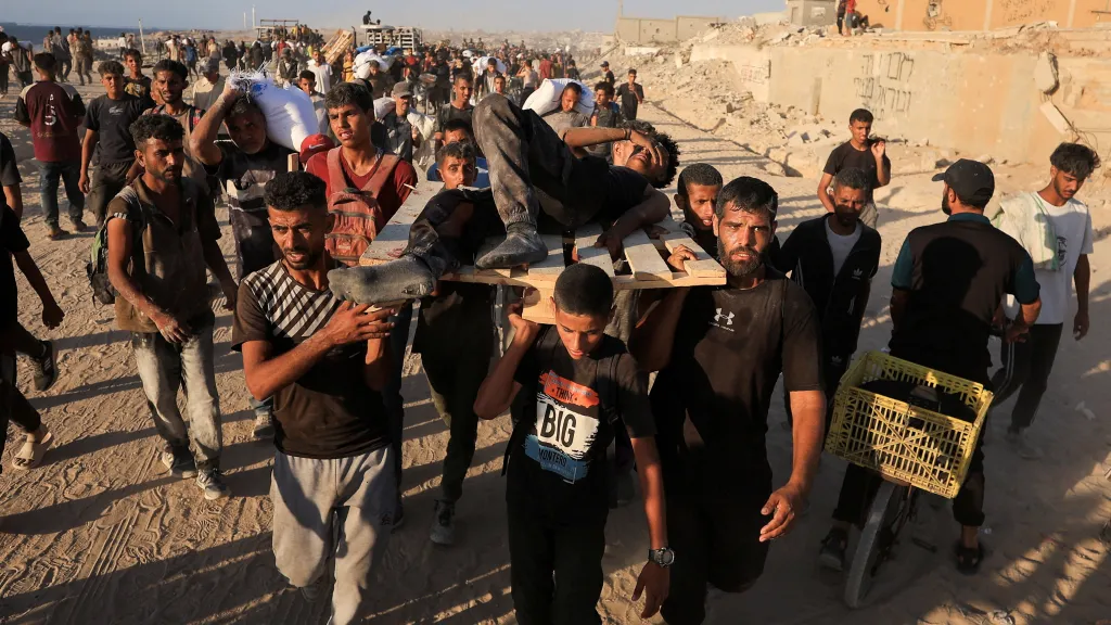 Palestinci v Pásmu Gazy (30. července 2025)