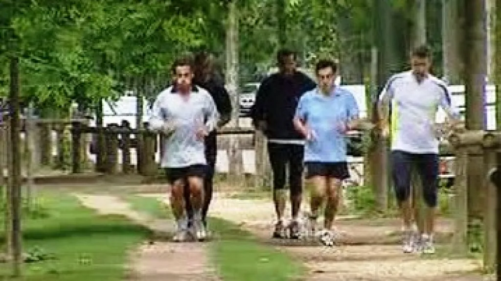 Sportující Nicolas Sarkozy