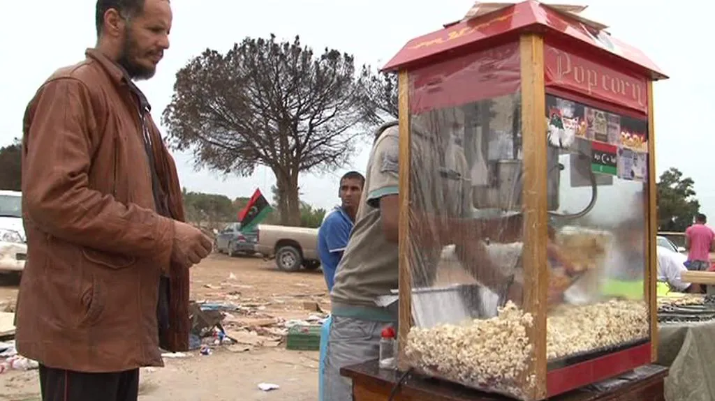 V Tripolisu se už prodává i popcorn