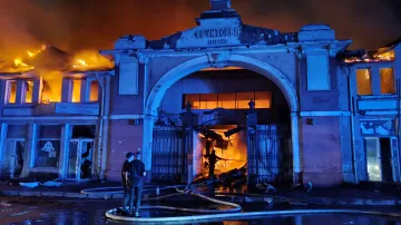 Následky ruských útoků v Oděse