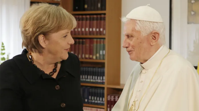 Angela Merkelová a papež Benedikt XVI.