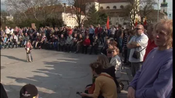 V Brně se demonstrovalo proti vládním reformám