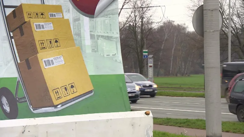 Reklama na vozíku - listopad 2014