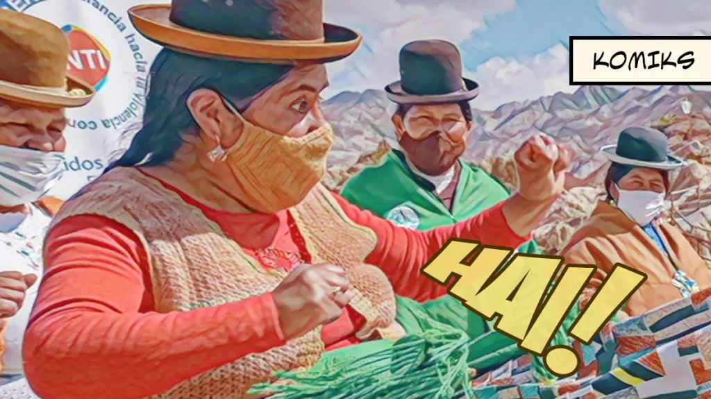 Bolivijské ženy z kmene Aymarů bojují proti domácímu násilí například i kurzy sebeobrany