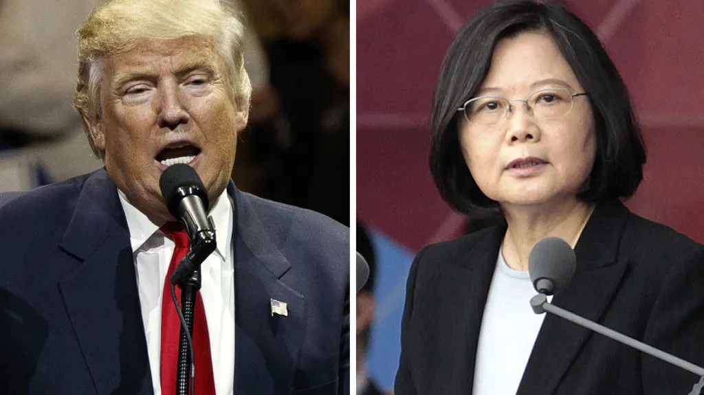 Donald Trump a Cchaj Jing-wen