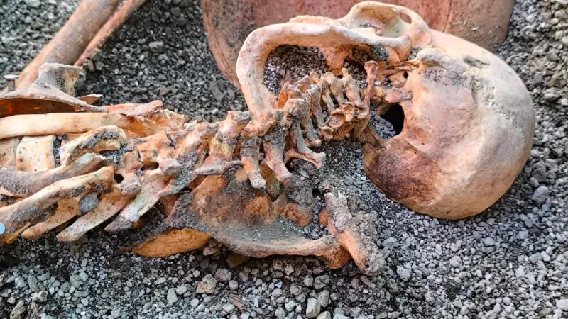 Nově popsané kostry objevené v Pompejích