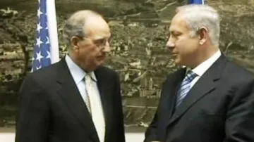 George Mitchell a Benjamin Netanjahu