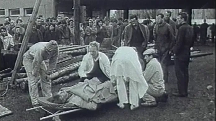 Dosud (8. 4. 1968) nejtragičtější hromadný úraz ve stavebnictví. Na dělníky v budově na náměstí SNP v Brně se zřítil strop