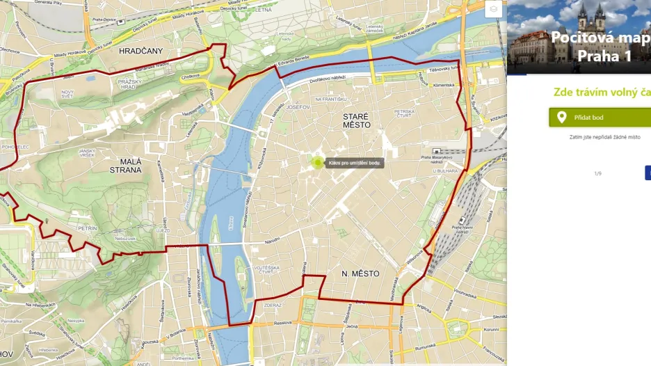 Pocitová mapa Prahy