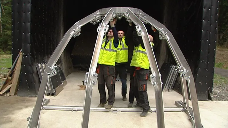 Stavba mobilního úkrytu