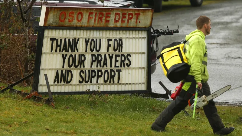 Sesuv půdy v americkém státě Washington